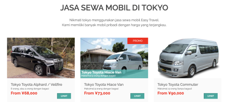 Rental Mobil Wisata di Jepang